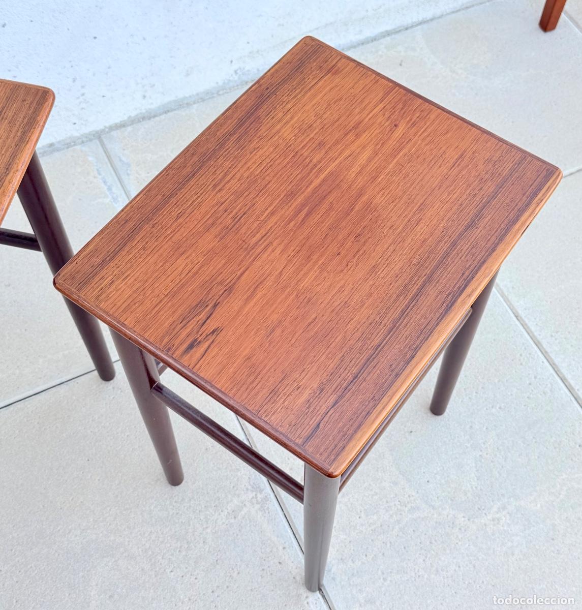 Vintage: Mesas nido danesas en madera de palisandro - Foto 12