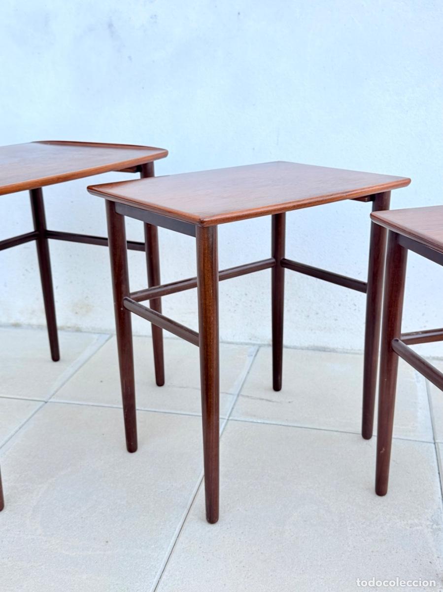 Vintage: Mesas nido danesas en madera de palisandro - Foto 14