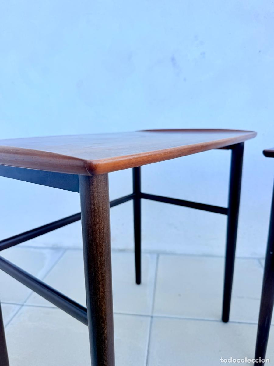 Vintage: Mesas nido danesas en madera de palisandro - Foto 17