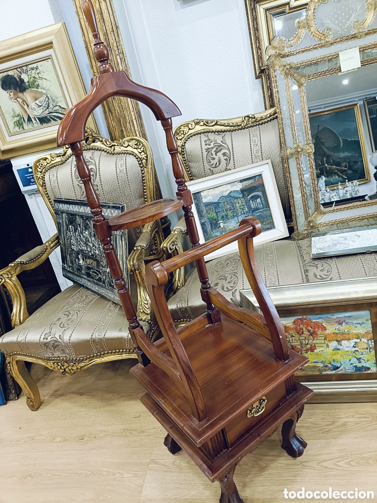 Vintage: Elegante gal&aacute;n de noche madera - Foto 1