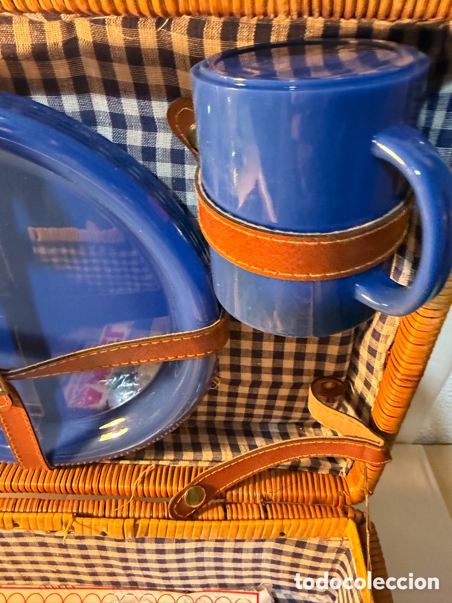 Vintage: Cesta Pic-Nic mimbre - Foto 5