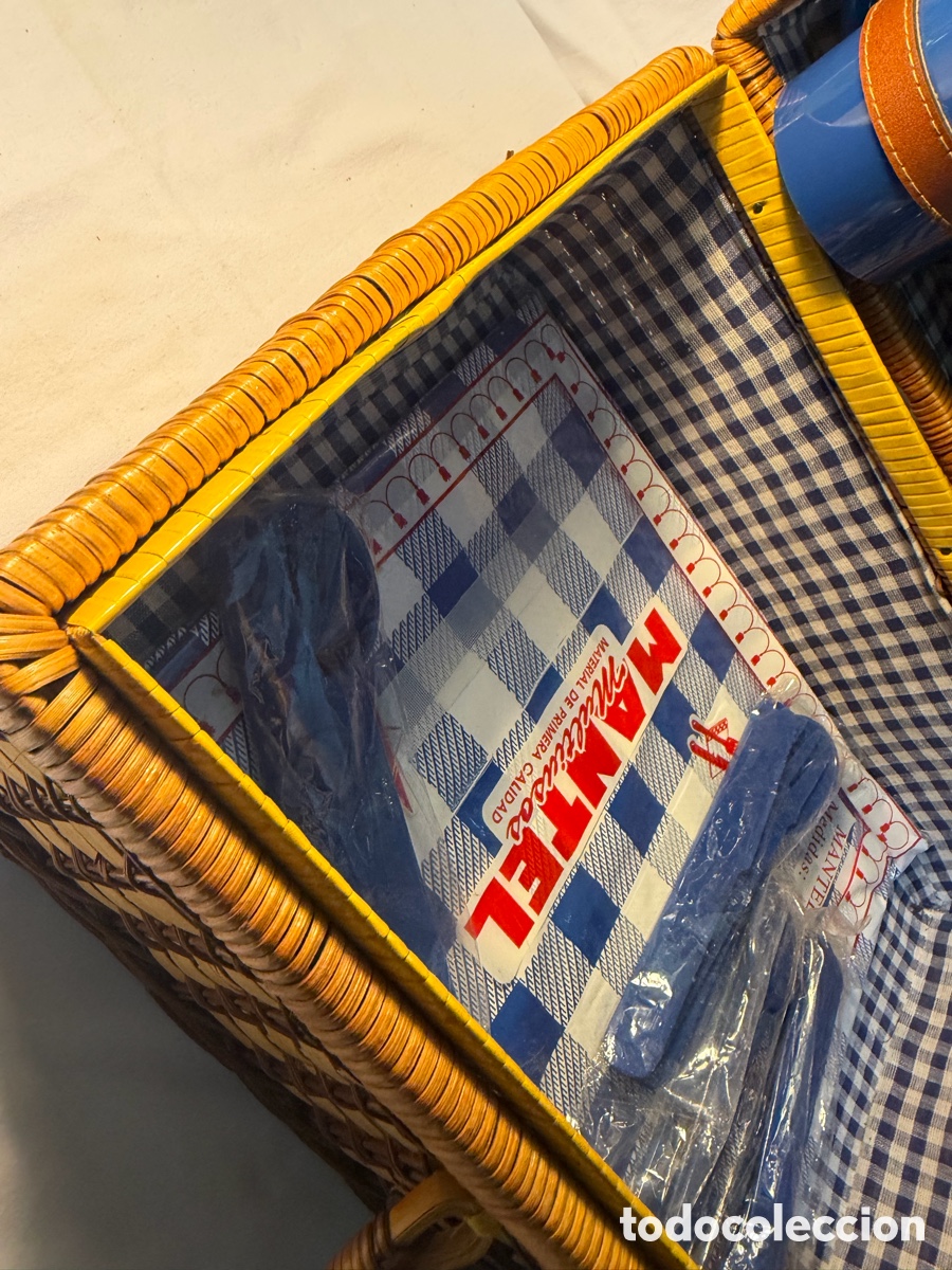 Vintage: Cesta Pic-Nic mimbre - Foto 6