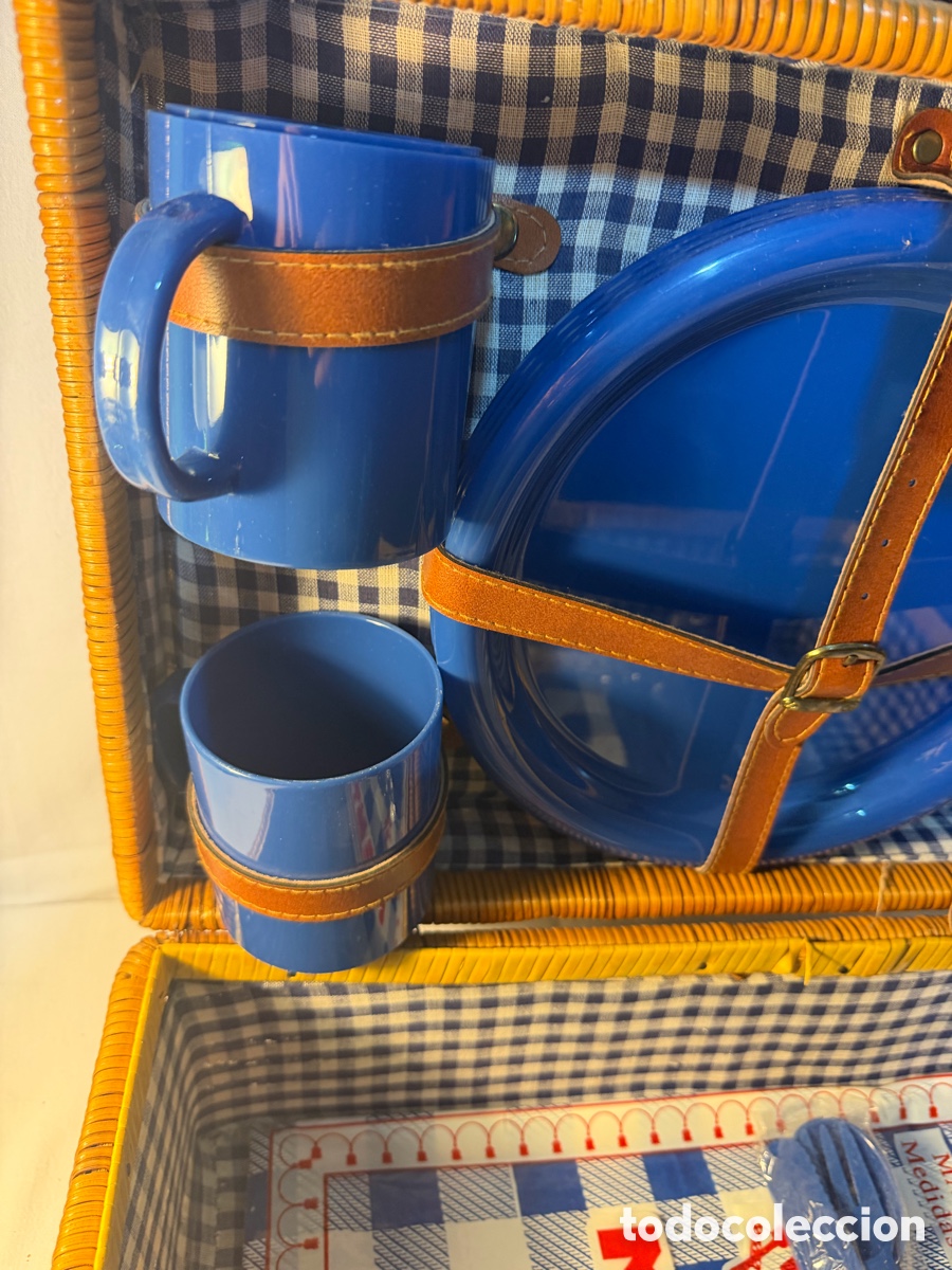 Vintage: Cesta Pic-Nic mimbre - Foto 7