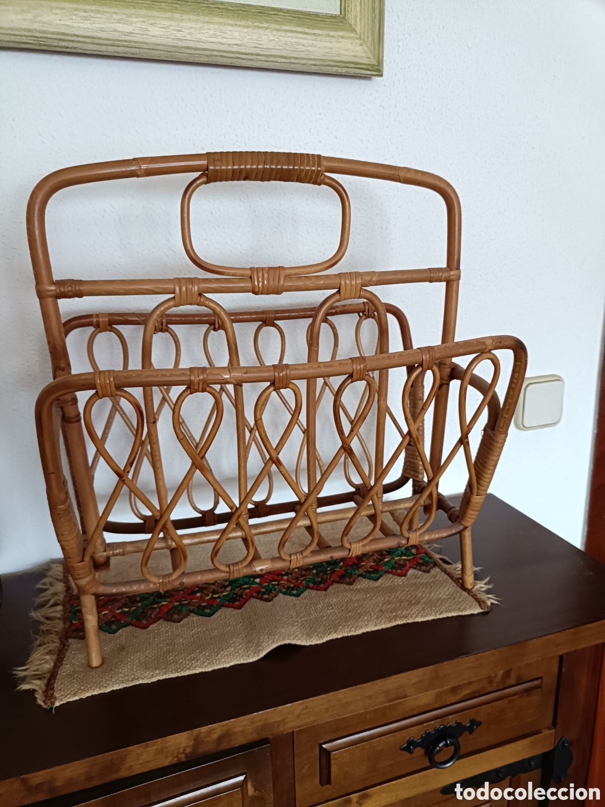 Vintage: REVISTERO VINTAGE DE BAMBU - Foto 4