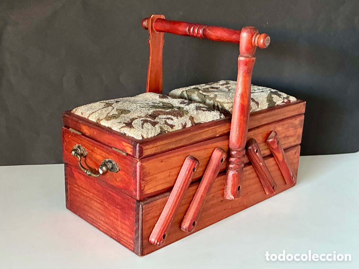 Vintage: Costurero acordeon sobremesa