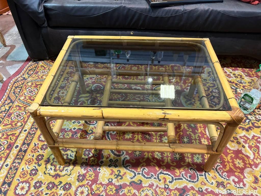 Vintage: MESA DE CENTRO DE BAMB&Uacute; - Foto 3