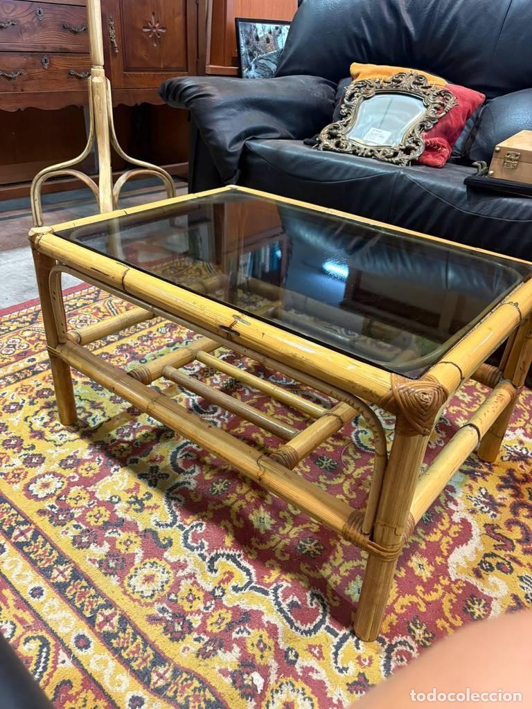 Vintage: MESA DE CENTRO DE BAMB&Uacute; - Foto 4