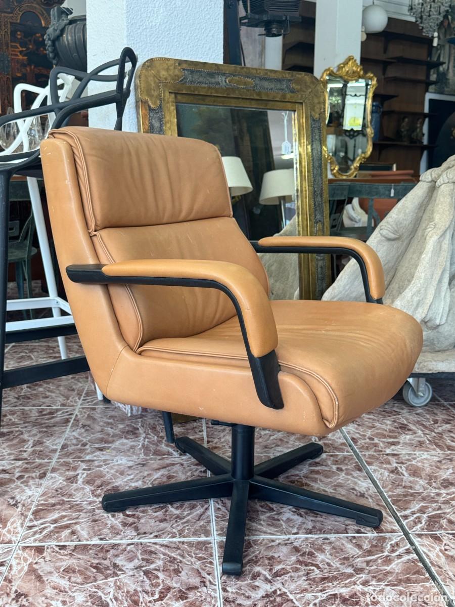 Vintage: Sill&oacute;n de piel vintage - Foto 1