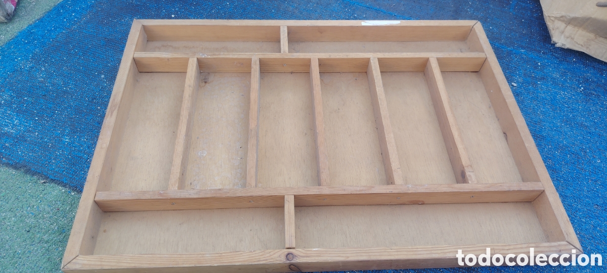 Vintage: Expositor de madera estante pared