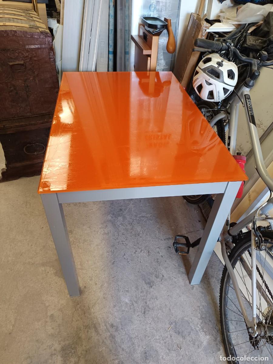 Vintage: MESA DE CRITAL EXTENSIBLE - Foto 3
