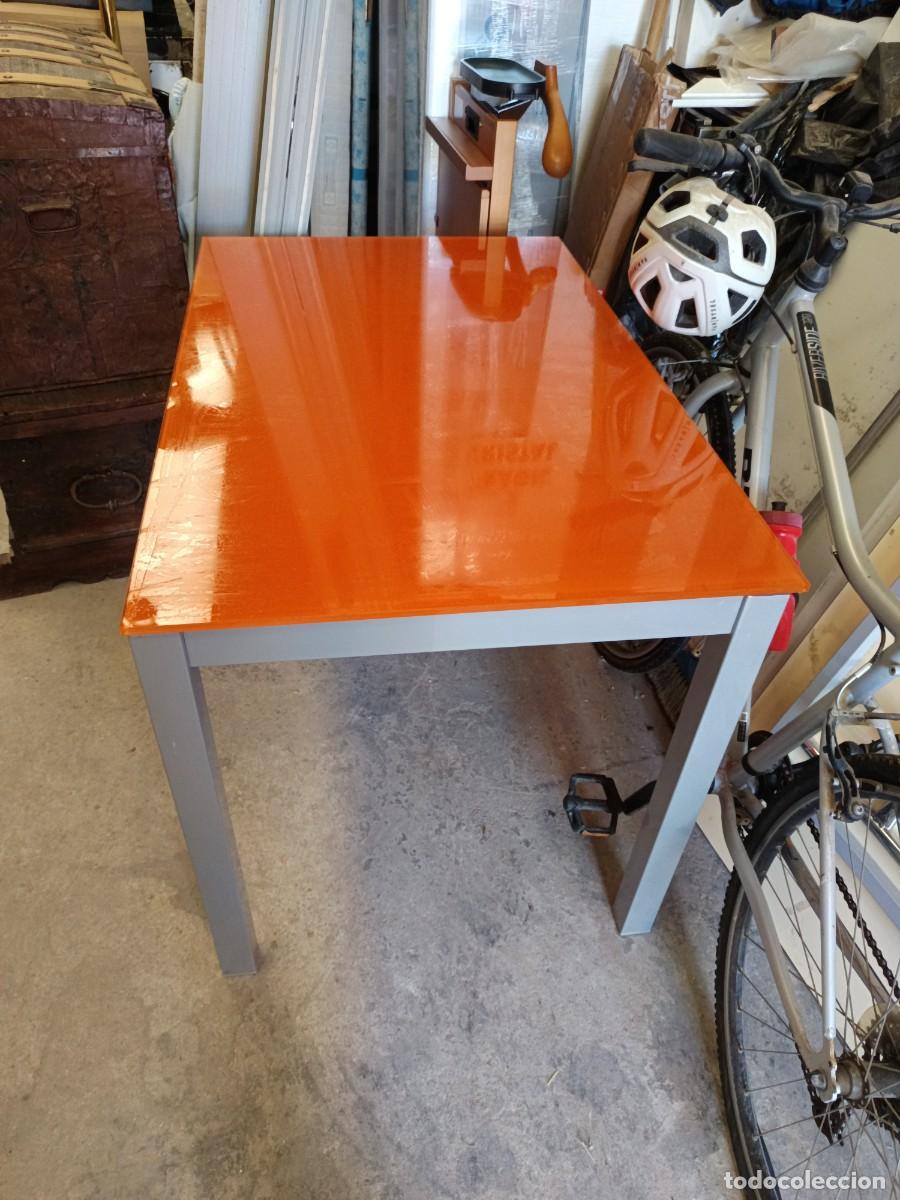 Vintage: MESA DE CRITAL EXTENSIBLE - Foto 4