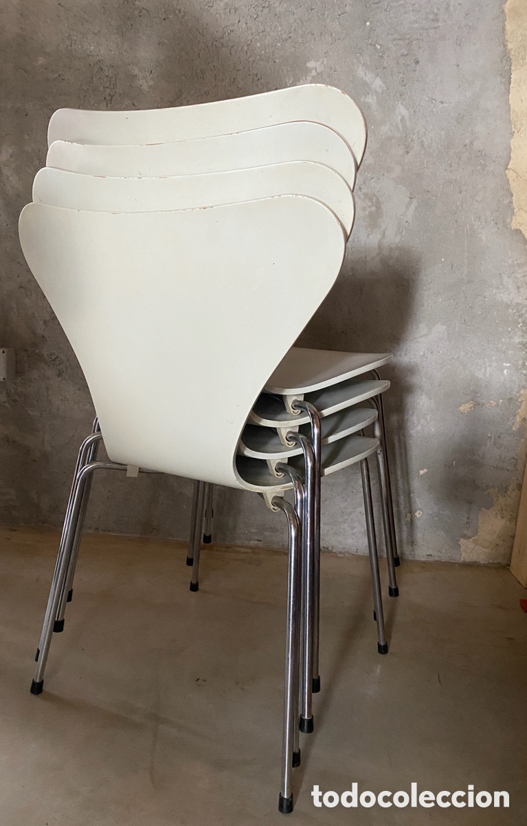 Vintage: 4 sillas danesas Arne Jacobsen - Foto 2