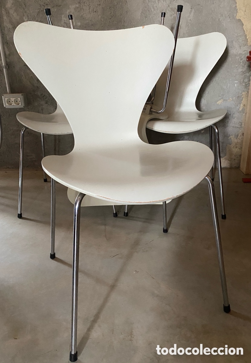 Vintage: 4 sillas danesas Arne Jacobsen - Foto 6