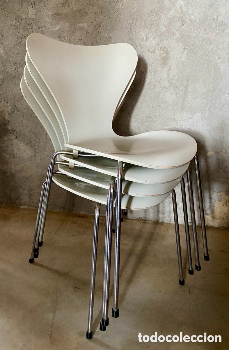 Vintage: 4 sillas danesas Arne Jacobsen - Foto 1