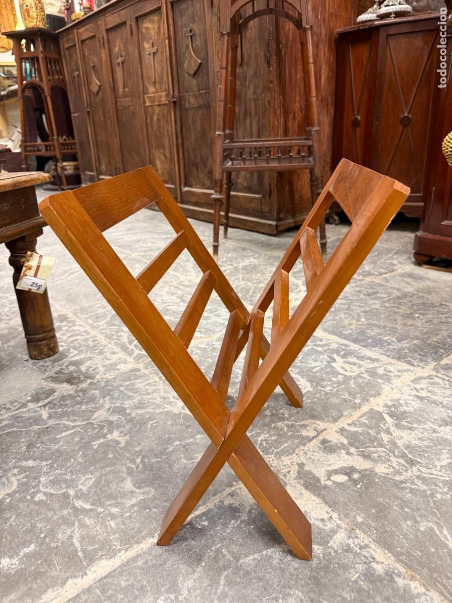 Vintage: REVISTERO DE MADERA A&Ntilde;OS 70 - MEDIDA 43X34 CM