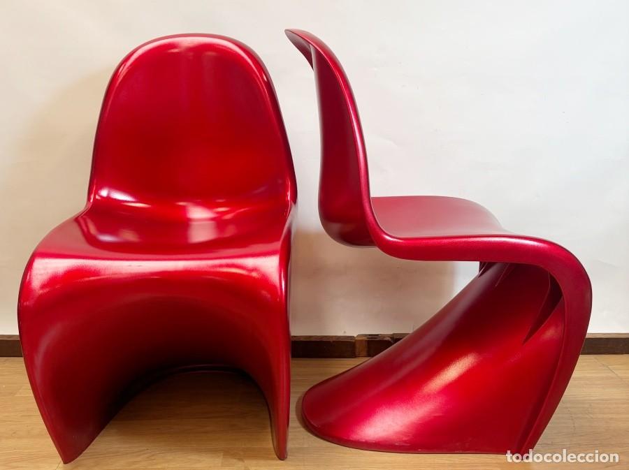 Vintage: Sillas Rojas Estilo Panton - Foto 3