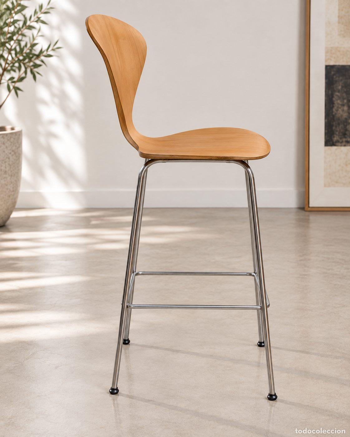 Vintage: Taburete Cherner Original Mid Century - Foto 3