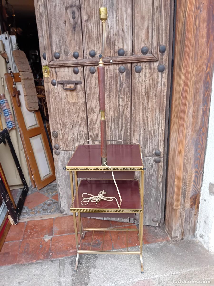 Vintage: Mueble auxiliar con l&aacute;mpara d&eacute;cada de los 60 - Foto 5
