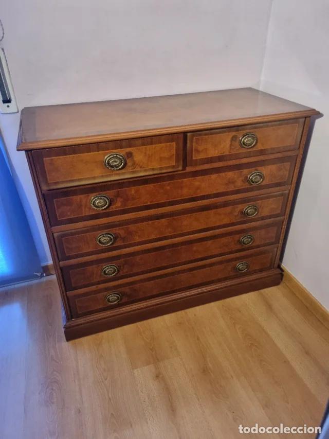 Vintage: LOTE DE CAJONERA, COMODA Y ESPEJO - Foto 4