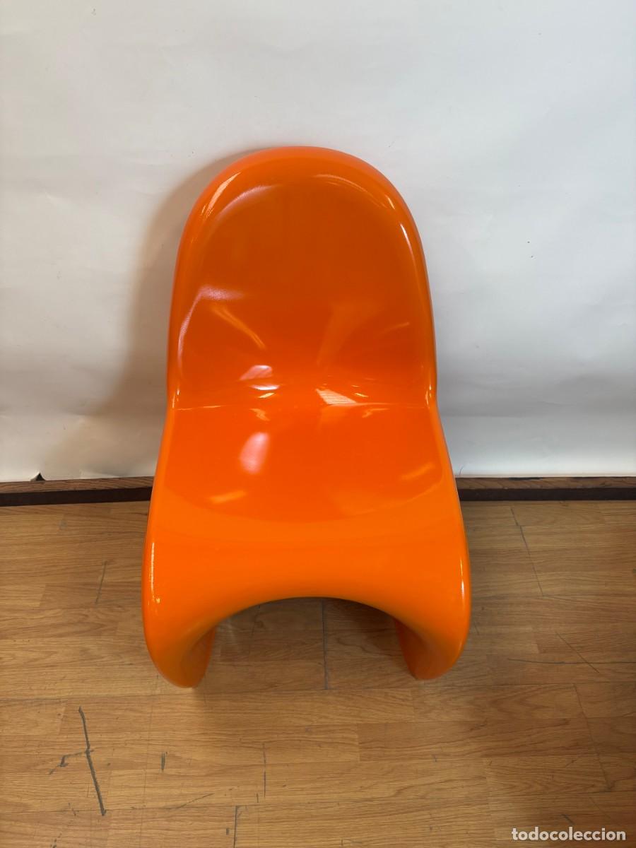 Vintage: Sillas Naranjas Estilo Panton - Foto 5