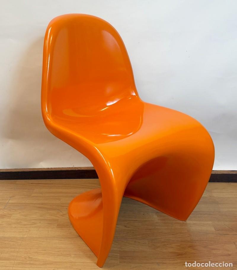 Vintage: Sillas Naranjas Estilo Panton - Foto 6