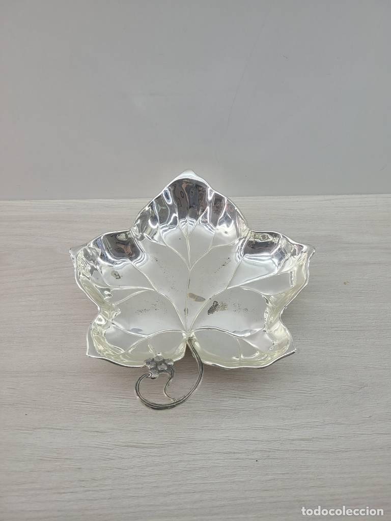 Vintage: CENTRO DE MESA CON FORMA DE HOJA - Foto 2