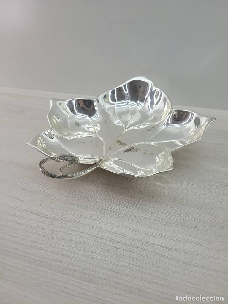 Vintage: CENTRO DE MESA CON FORMA DE HOJA - Foto 4