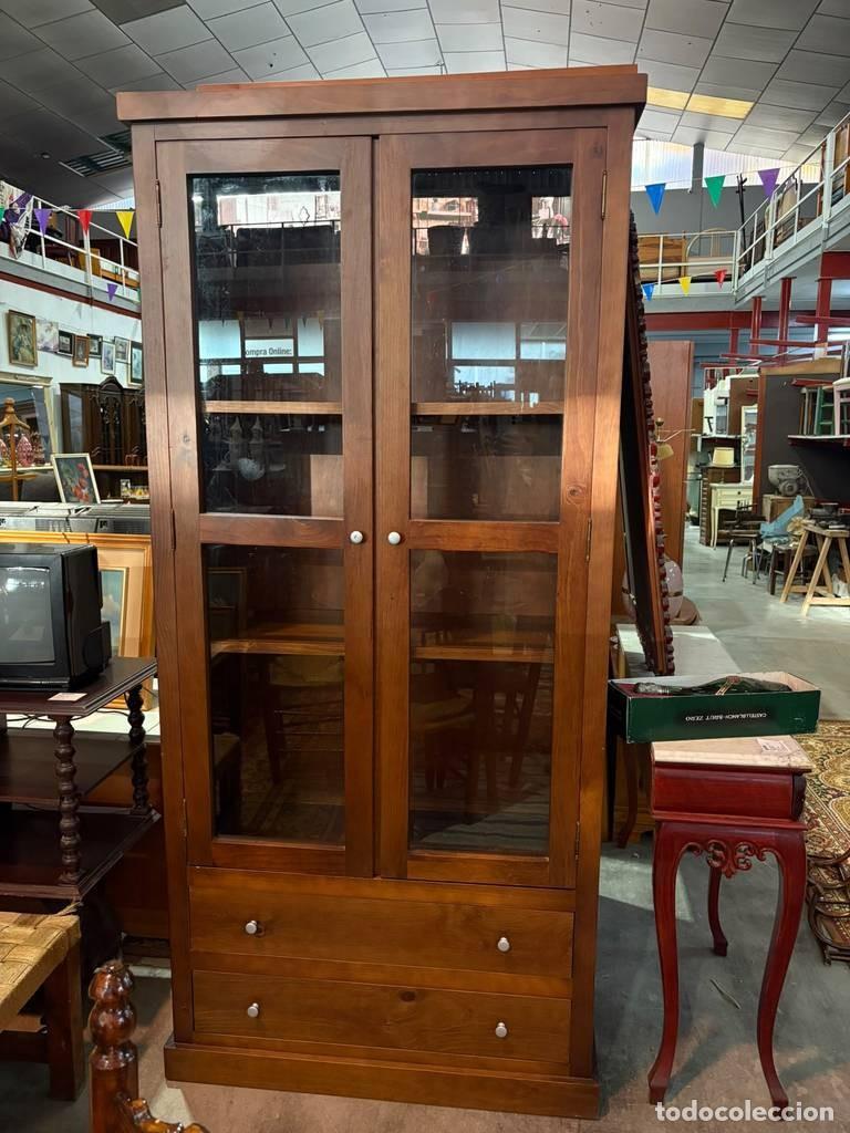 Vintage: VITRINA DE MADERA MACIZA - Foto 4