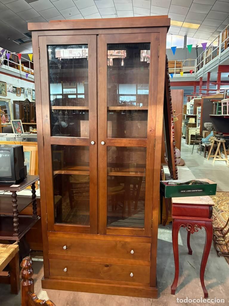 Vintage: VITRINA DE MADERA MACIZA - Foto 5