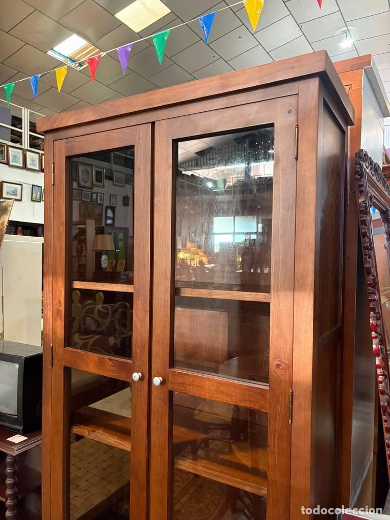 Vintage: VITRINA DE MADERA MACIZA - Foto 7
