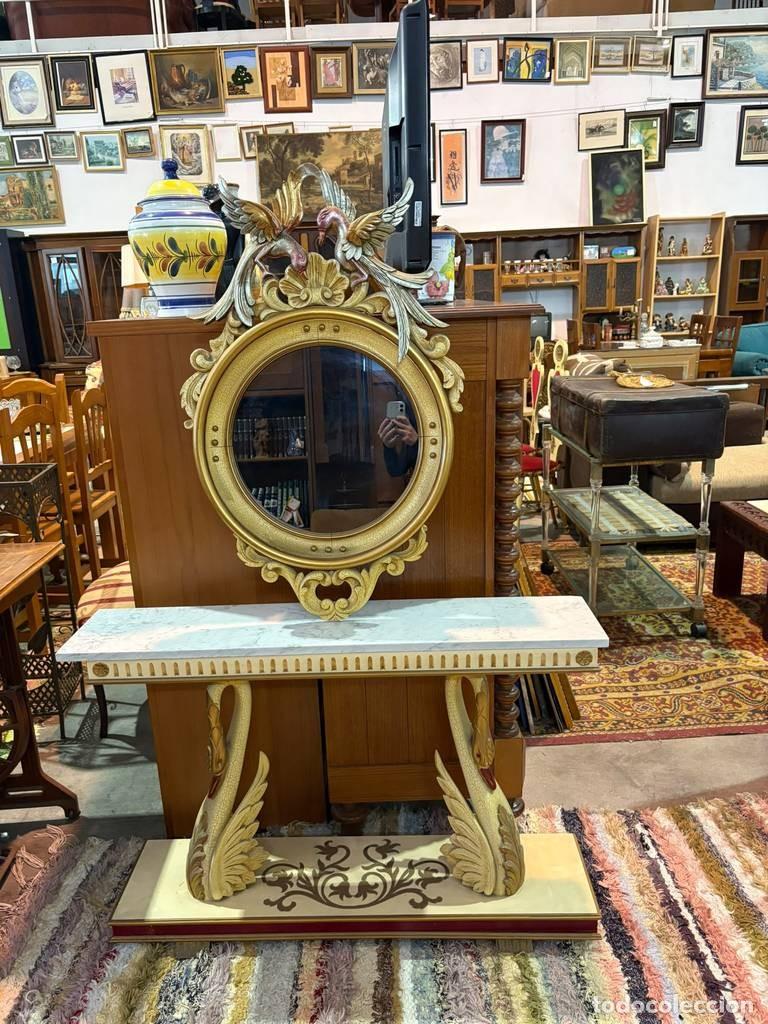 Vintage: MUEBLE RECIBIDOR ESTILO BARROCO - Foto 2