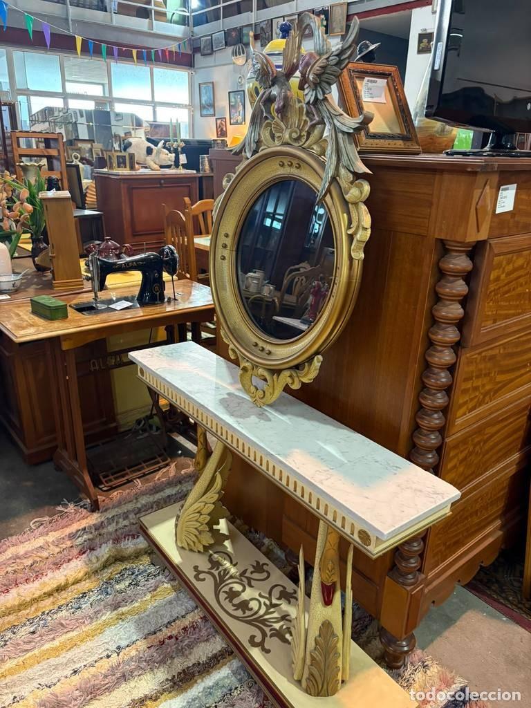Vintage: MUEBLE RECIBIDOR ESTILO BARROCO - Foto 5