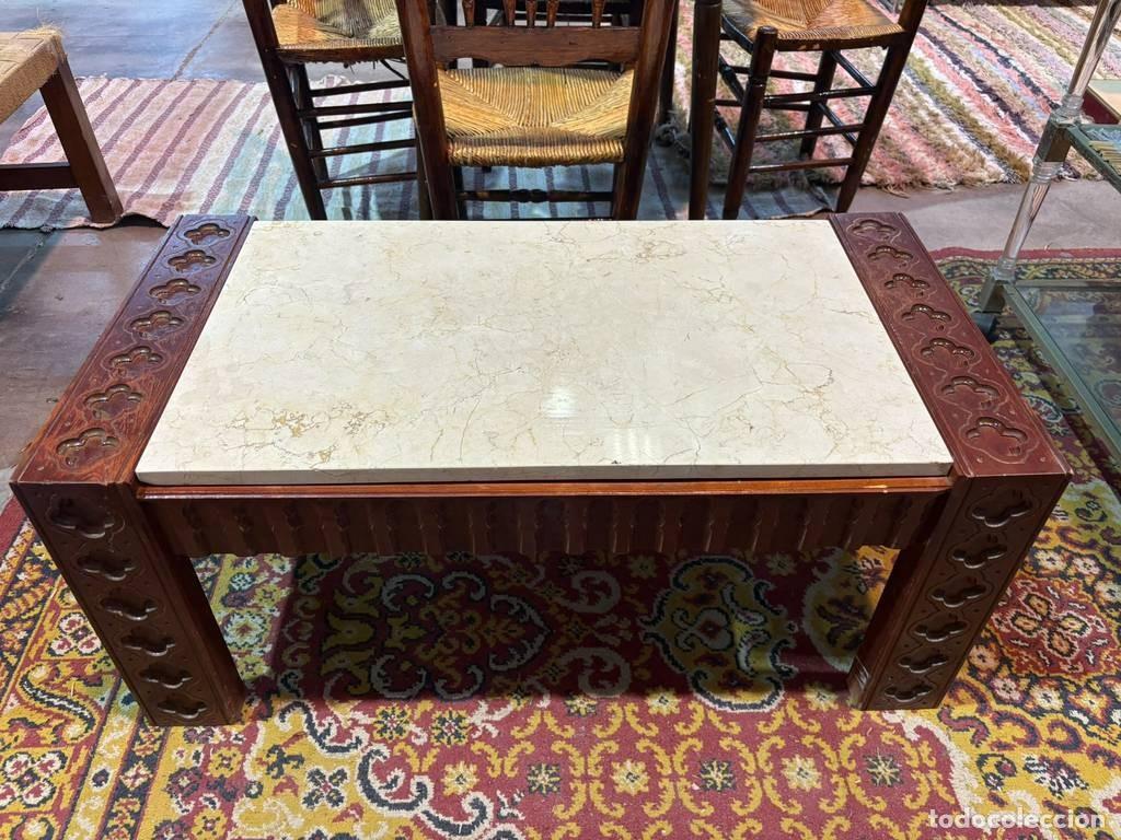Vintage: MESA DE CENTRO DE M&Aacute;RMOL - Foto 3