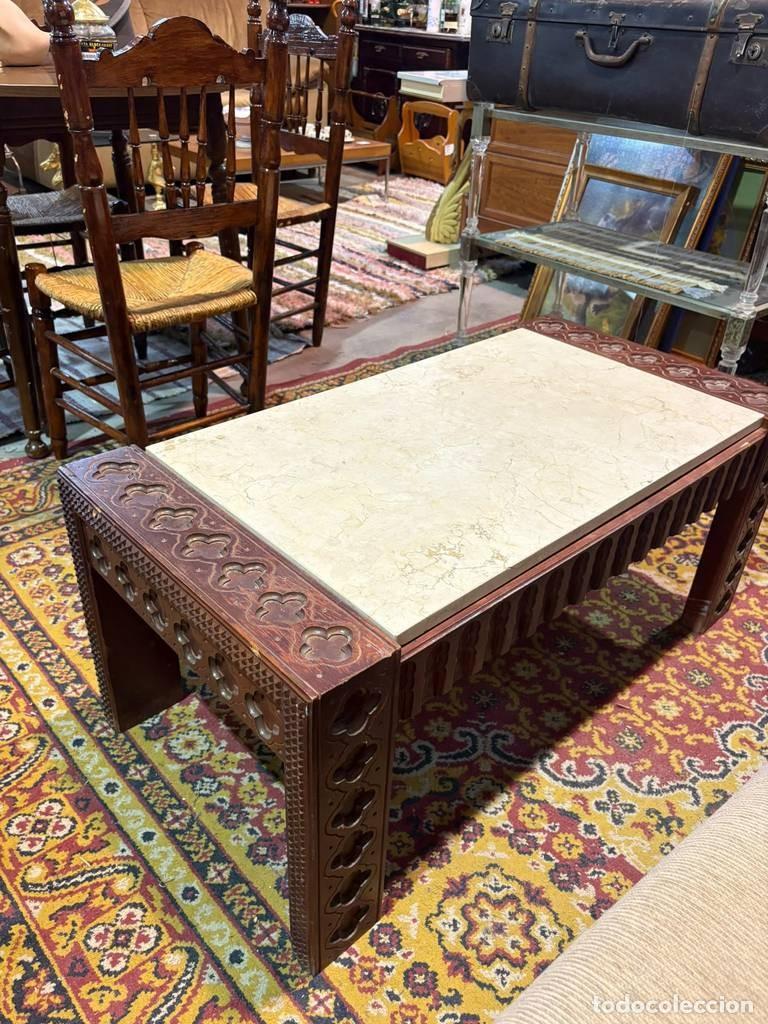 Vintage: MESA DE CENTRO DE M&Aacute;RMOL - Foto 4