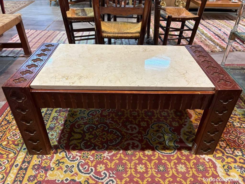 Vintage: MESA DE CENTRO DE M&Aacute;RMOL - Foto 5