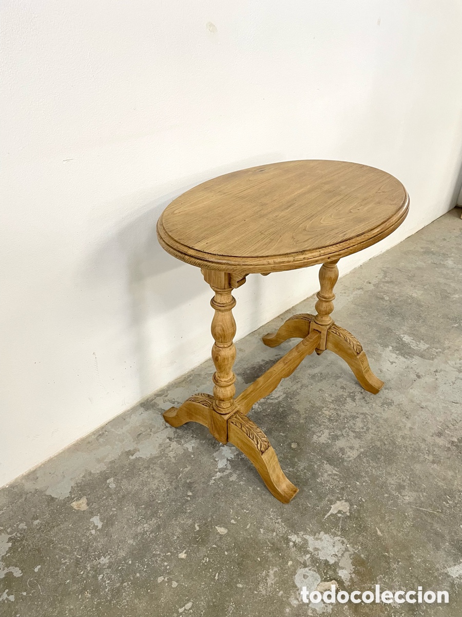 Vintage: Mesa auxiliar madera maciza de roble - Foto 6