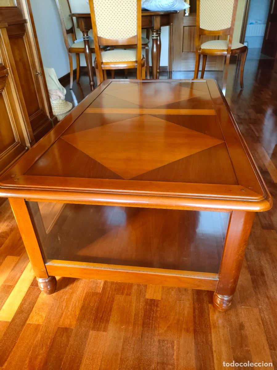 Vintage: Mesa auxiliar centro cerezo macizo &rdquo;La Grange&rdquo;