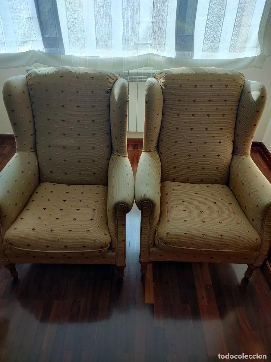 Vintage: Lote de 2 butacas de tela &rdquo;La Grange&rdquo;