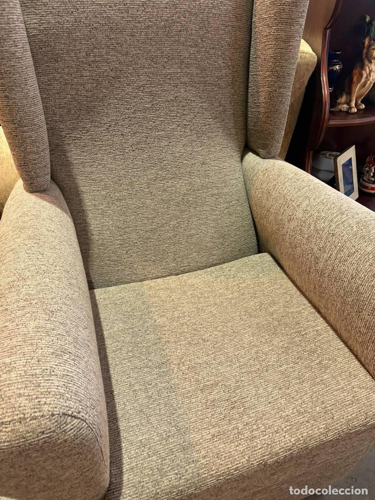 Vintage: SILL&Oacute;N OREJERO MODERNO COLOR GRIS - Foto 3