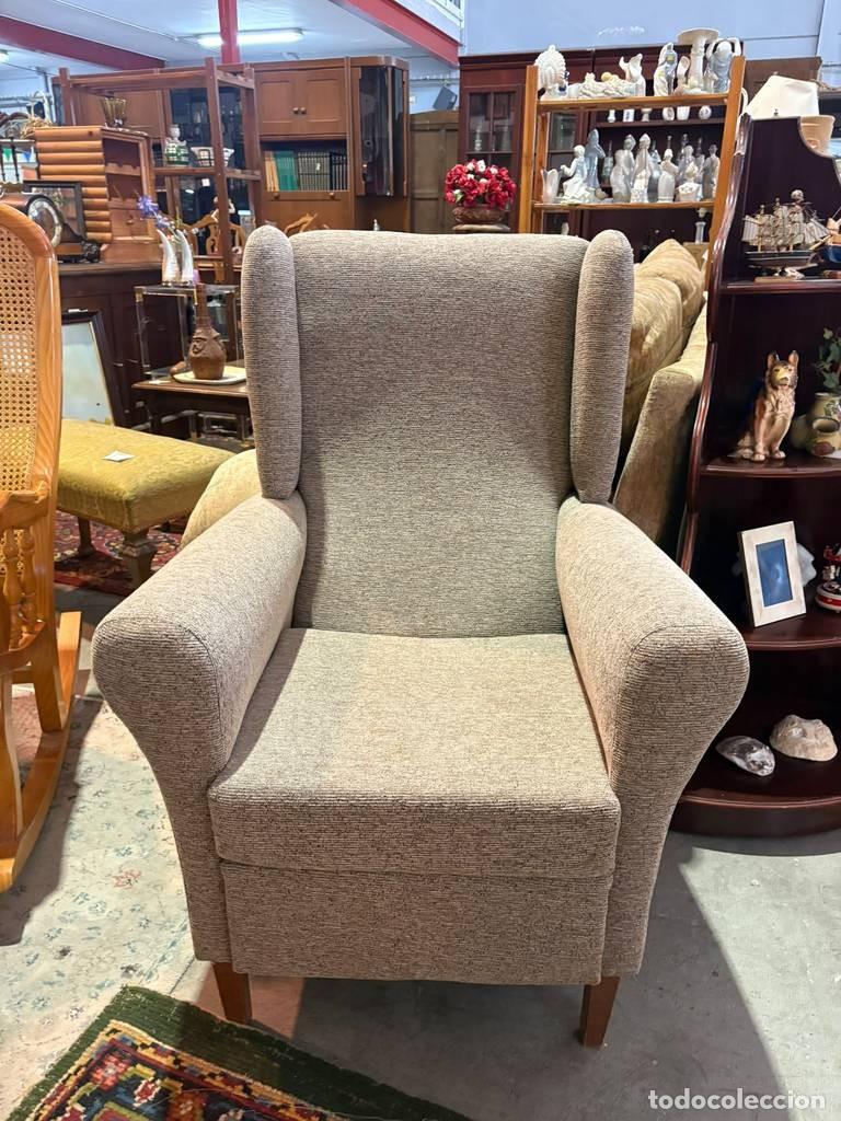 Vintage: SILL&Oacute;N OREJERO MODERNO COLOR GRIS - Foto 6