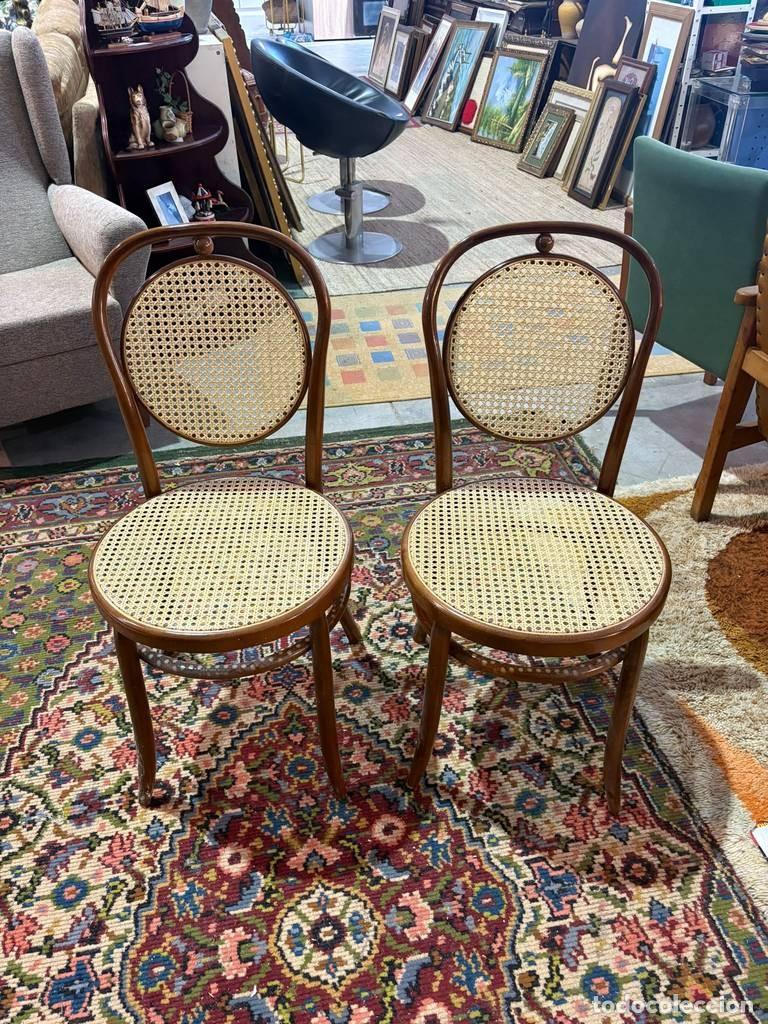 Vintage: PAREJA SILLAS ESTILO THONET - Foto 3