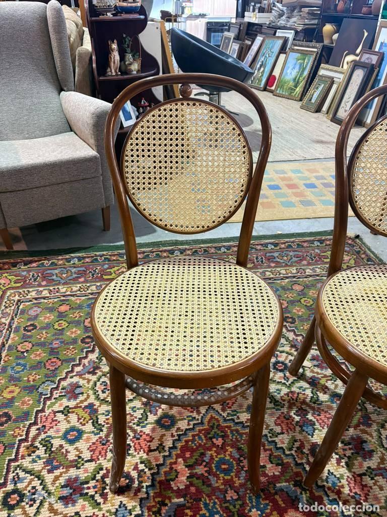 Vintage: PAREJA SILLAS ESTILO THONET - Foto 9