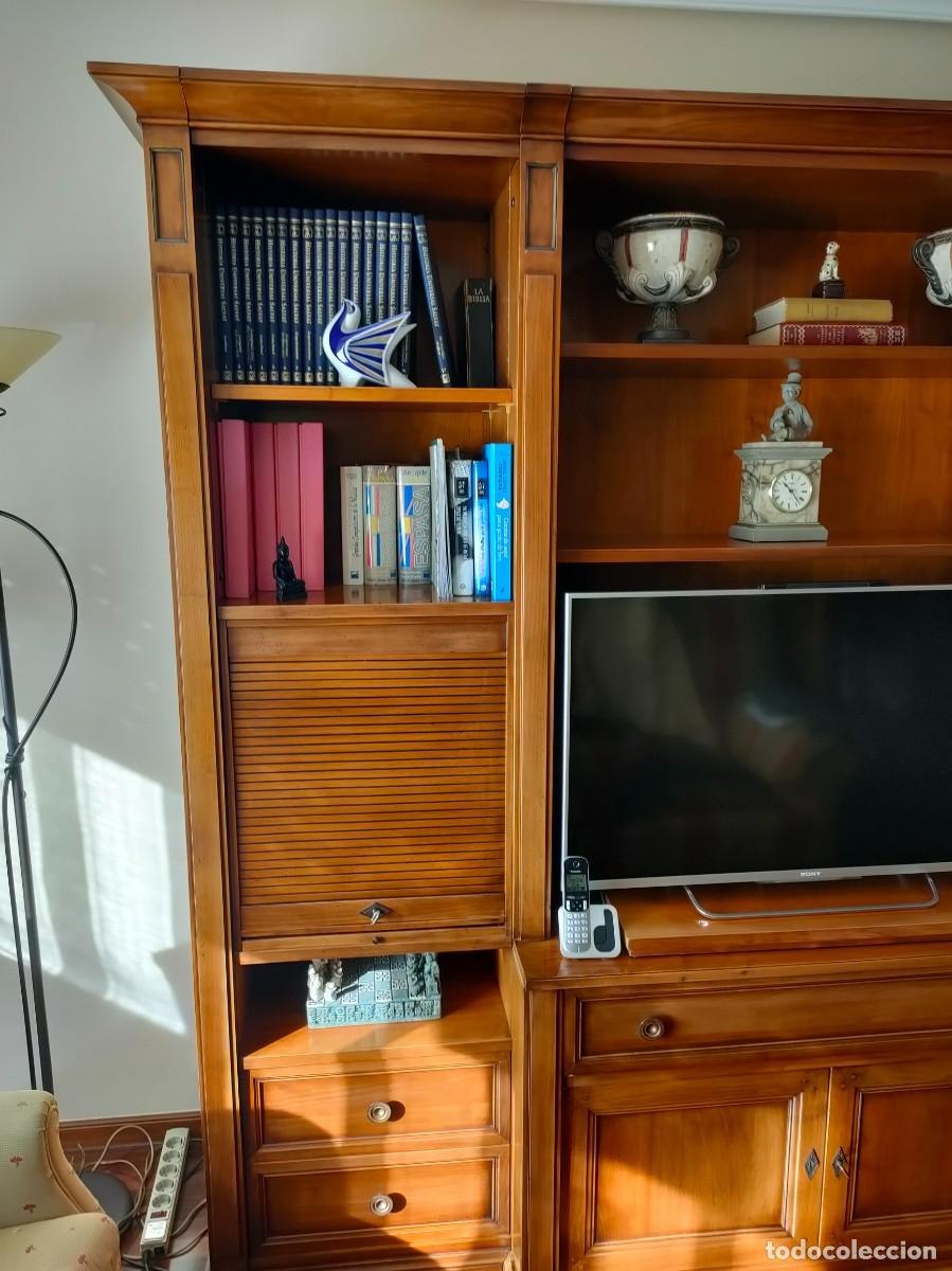 Vintage: Mueble de de sal&oacute;n de cerezo y cristal - Foto 2