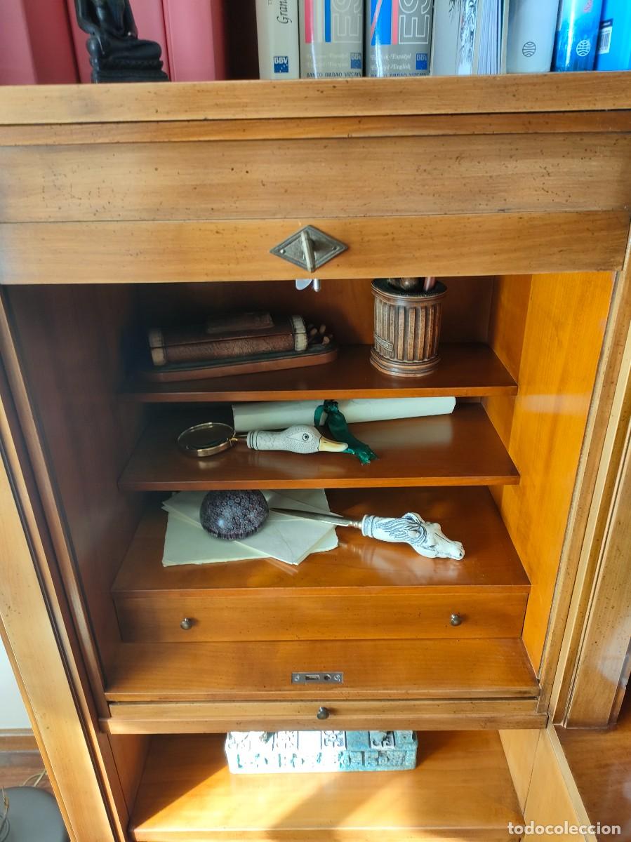 Vintage: Mueble de de sal&oacute;n de cerezo y cristal - Foto 3