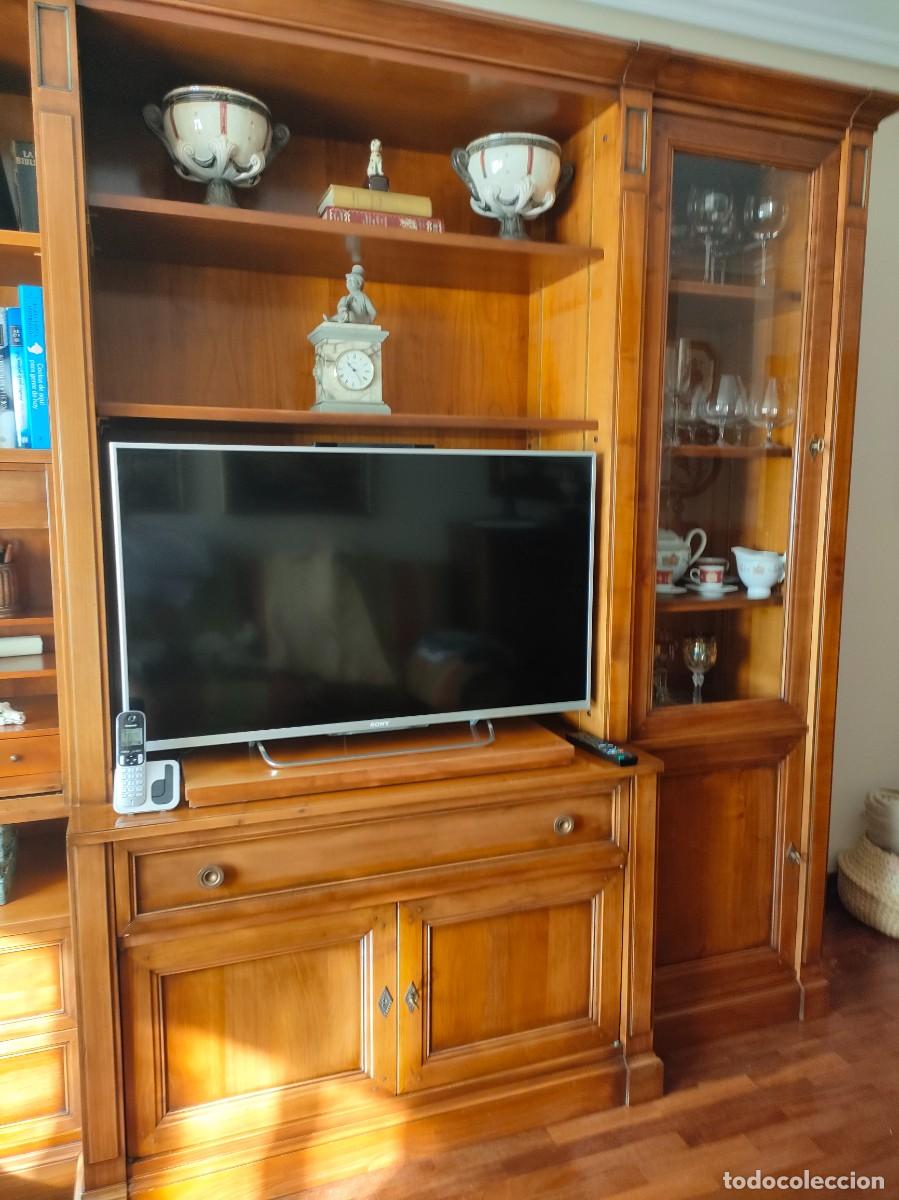 Vintage: Mueble de de sal&oacute;n de cerezo y cristal - Foto 4