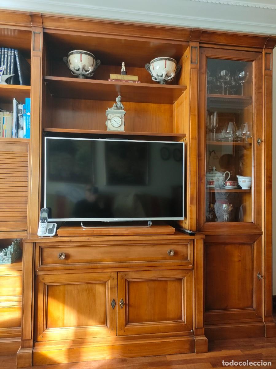 Vintage: Mueble de de sal&oacute;n de cerezo y cristal - Foto 5