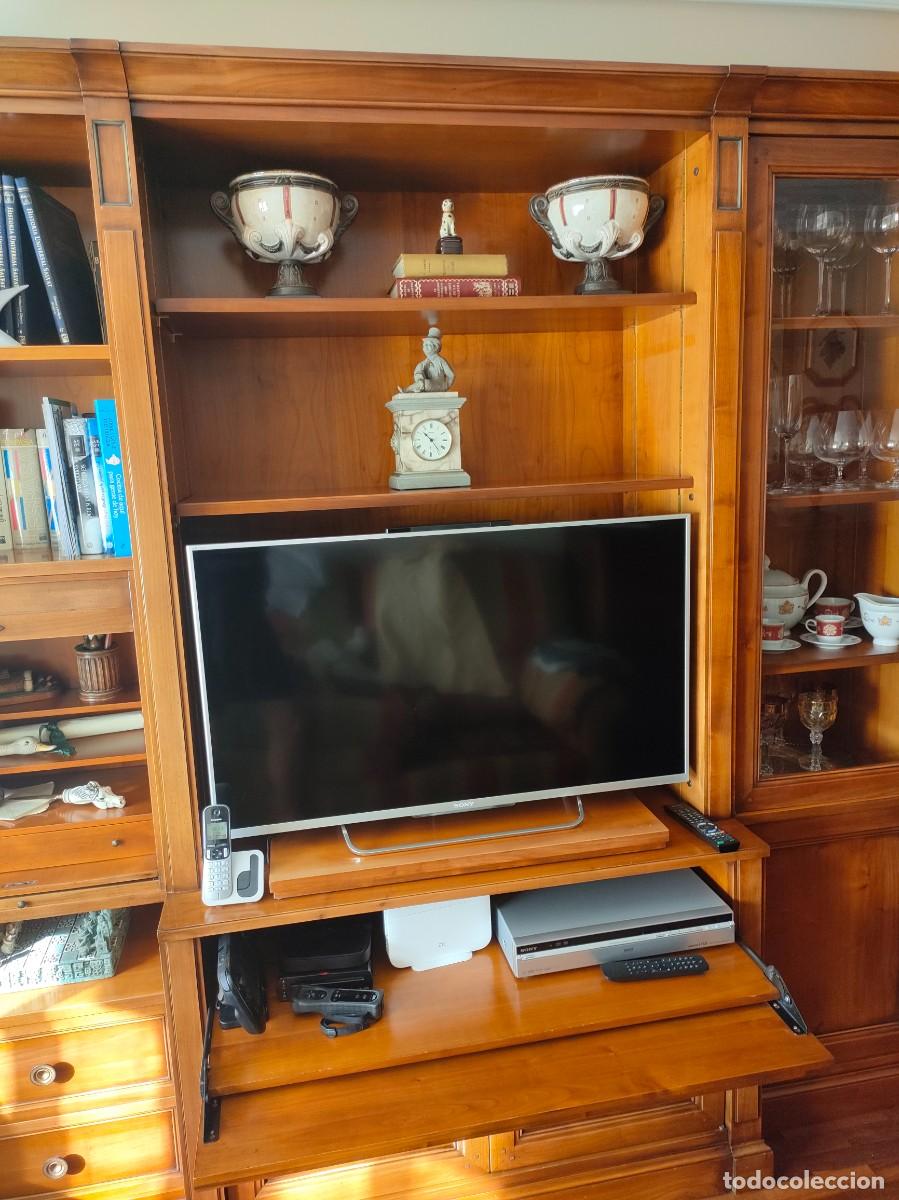 Vintage: Mueble de de sal&oacute;n de cerezo y cristal - Foto 6