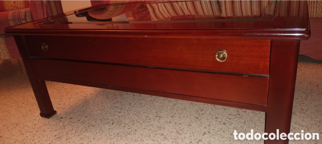 Vintage: Mesa expositora madera caoba - Foto 4