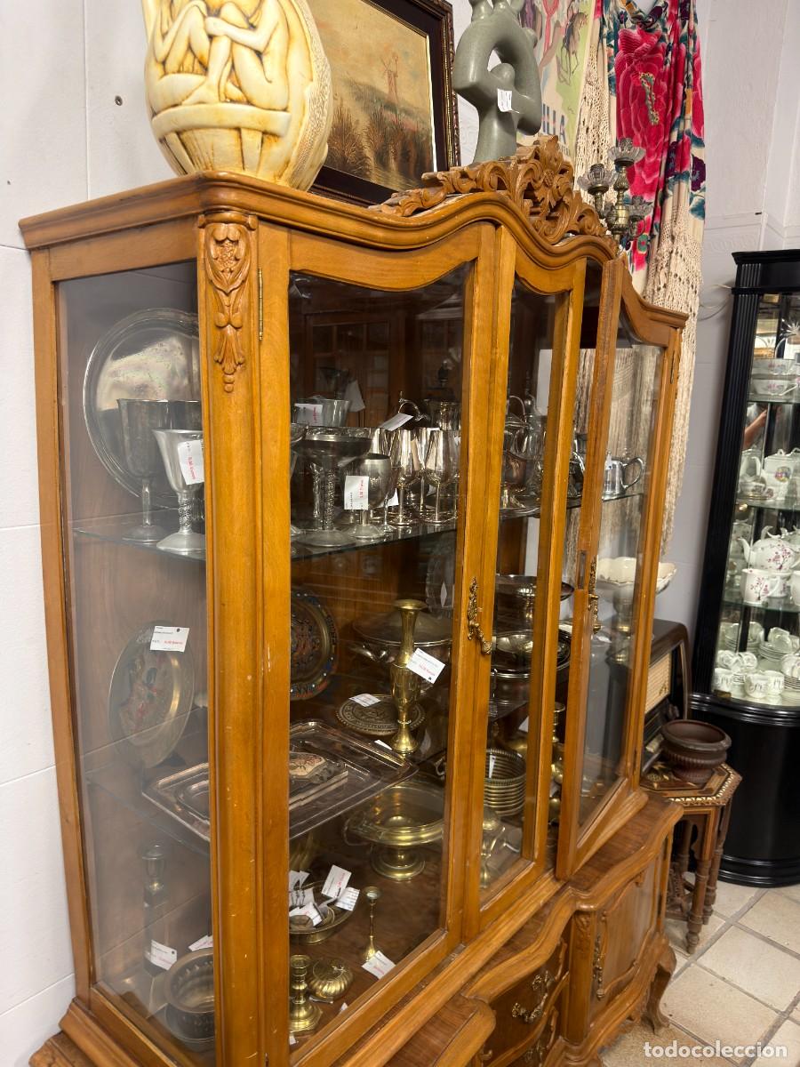 Vintage: Vitrina vintage de madera - Foto 5