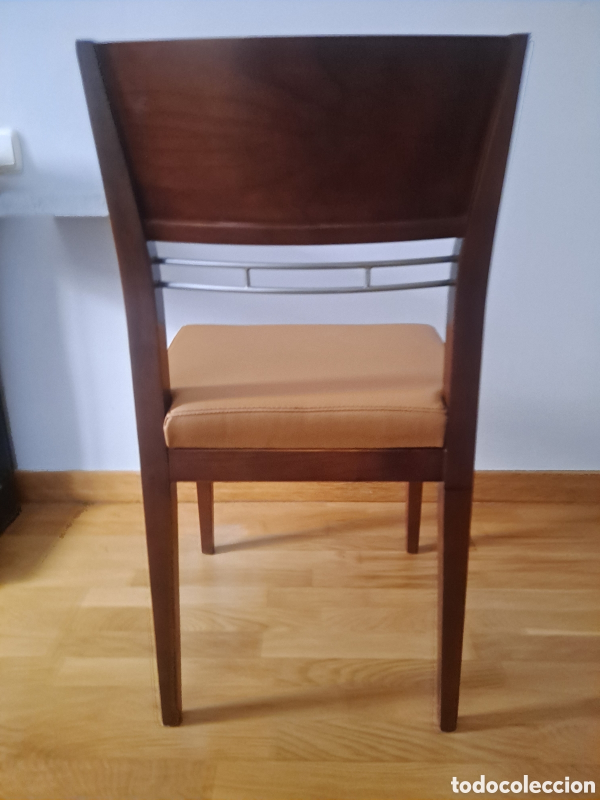 Vintage: Silla de madera tapizada - Foto 2